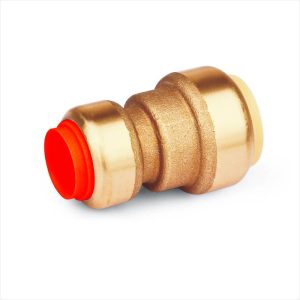 PEX PUSH FIT COPPER ADAPTER 16MM X 15MM LEAD FREE WATERMARK BRASS