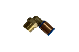 16mm PEX Copper Crimp Male Elbow SDR7.4 WaterMark Approved Lead Free Brass