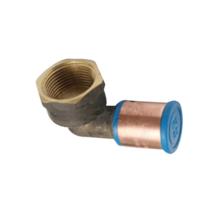 16mm PEX Copper Crimp Female Elbow Adaptor 1/2" SDR7.4 WaterMark Approved Lead Free Brass