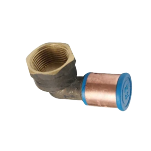 16mm PEX Copper Crimp Female Elbow Adaptor 1/2" SDR7.4 WaterMark Approved Lead Free Brass
