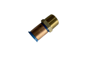 20mm PEX Copper Crimp Male Adaptor 1/2" SDR7.4 WaterMark Approved Lead Free Brass