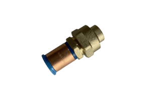 20mm PEX Copper Crimp Flared Copper Union SDR7.4 WaterMark Approved Lead Free Brass