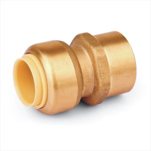 PEX PUSH FIT FEMALE CONNECTOR 20MM X 3/4 BSP LEAD FREE WATERMARK BRASS