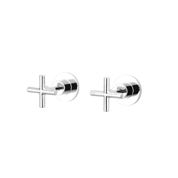 Wall Top Assemblies Cross Handle | WaterMark | Lead Free | 1/4 Turn | Ceramic | Chrome