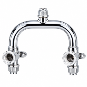 Shower Breech 150mm Centres Copper Compression C/P | WaterMark | Lead Free