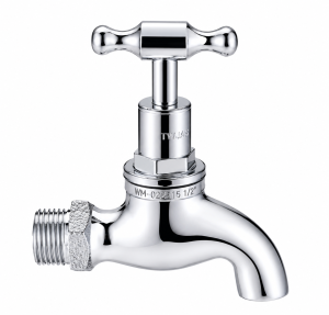 15mm Bib Cock 1/2" Lead Free WaterMark Chrome Brass Outdoor Tap