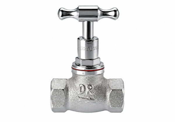 15mm Lead Free Brass Female to Female Stop Cock 1/2" BSP Chrome