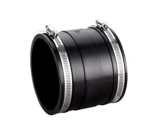 90mm Flexible Coupling WaterMark for PVC Copper GAL CL Black