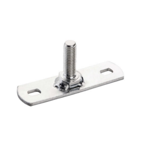 M10 Male Centre Mounting Plate Gal (20 Pack) Threaded Pipe Support Bracket Galvanised Mounting Plate