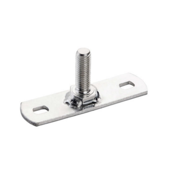 M10 Male Centre Mounting Plate Gal (20 Pack) Threaded Pipe Support Bracket Galvanised Mounting Plate