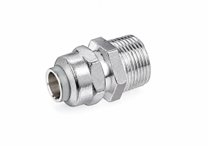 LF 15mm Male Flared Union 1/2" FL x 1/2" MI C/P