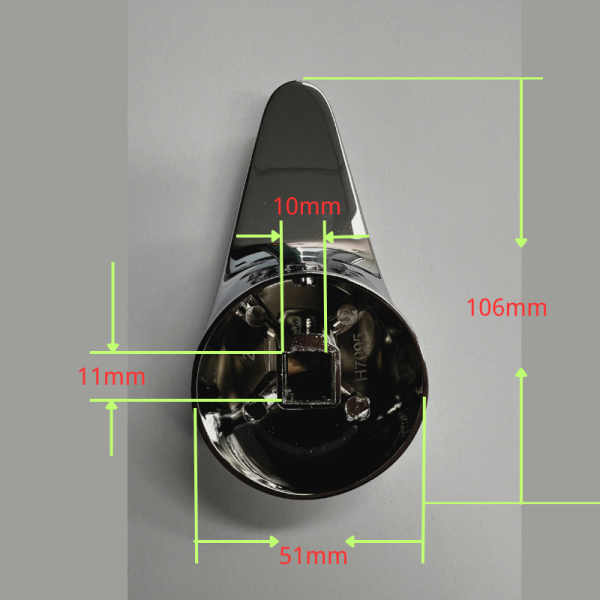 40mm LAVAR MIXER SOLID HANDLE C/P - Image 2