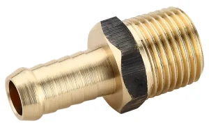 6mm Hose Barb Brass (1/4" MI x 6mm) | WaterMark Approved