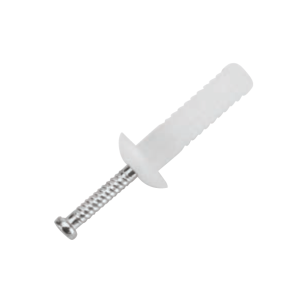 6.5mm x 40mm Mushroom Head Nylon Anchor with Nail (50 Pack)
