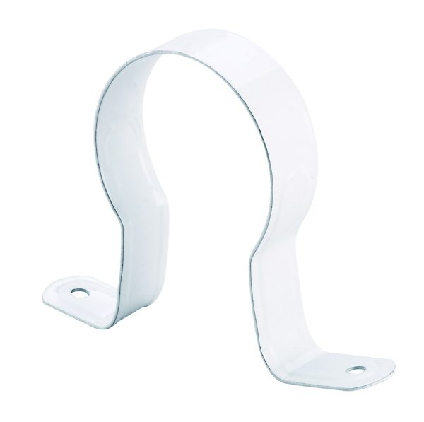 DN50 Stand Off Saddle Clip for DWV Pipe 50mm White Pipe Support Bracket (20 Pack)