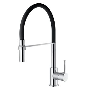 Black Kitchen Mixer Tap | WaterMark | Flexible Hose Sink Mixer