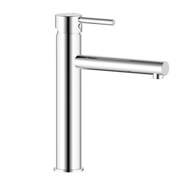 Bellino Tower Basin Mixer Tap Straight Outlet WELS 4 Star WaterMark Lead Free
