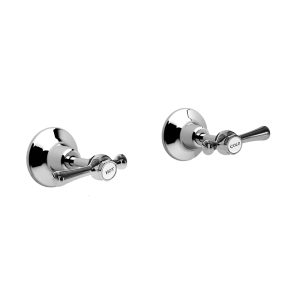 EVA Quarter Turn Lever Wall Top Assemblies Chrome | Lead Free WaterMark