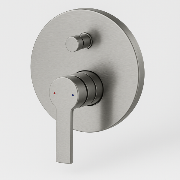 Brushed Nickel Shower Diverter Mixer | WaterMark | Wall Mixer