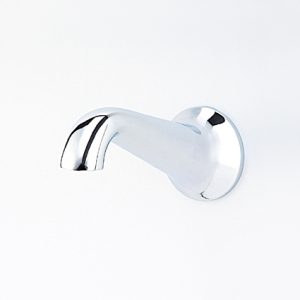 135mm Bath Spout Cast Chrome Upswept Bathroom Spout