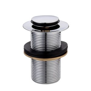 32mm x 80mm Pop Up Plug and Waste With Overflow WaterMark Chrome Plated Basin Waste