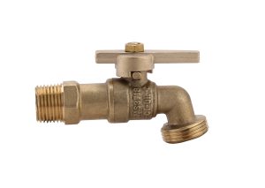 15mm Brass Lever Hose Cock 15x20mm Garden Tap WaterMark Lead Free