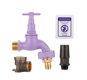 5/8" Recycled Water Hose Cock Set (MI) Lilac WaterMark