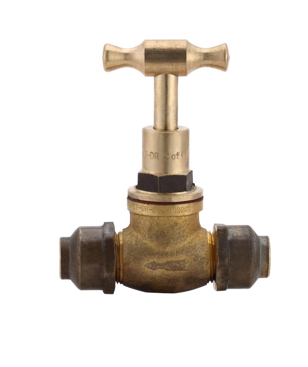 15mm Brass Flared Stop Cock (1/2") BR WaterMark Approved