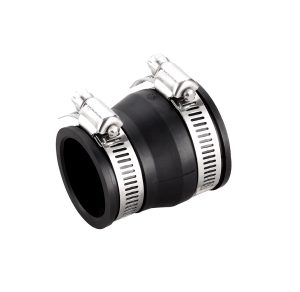 50mm x 40mm Reducing Flexible Coupling WaterMark for PVC Copper Gal CL Black