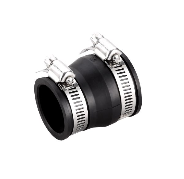 50mm x 32mm Reducing Flexible Coupling WaterMark for PVC Copper Gal CL Grey