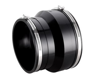 150mm Flexible Coupling for PVC to E/W Black | WaterMark Approved
