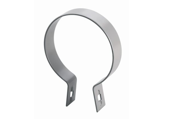 Bolted Clip for PVC Expansion Pipe DN40 Grey 20 Pack Powder Coated Metal Clamp