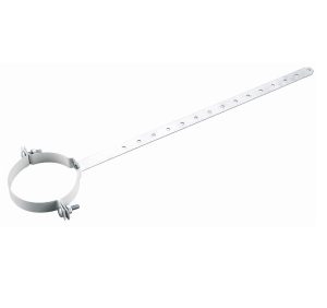 90mm GALVANISED HANGING CLIP FOR PVC PIPE (SHANK 450mm) (10 PER PKT)