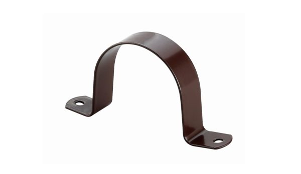 Saddle Clip for Copper Pipe DN32 Brown Finish 20 Pack Metal Pipe Clamp