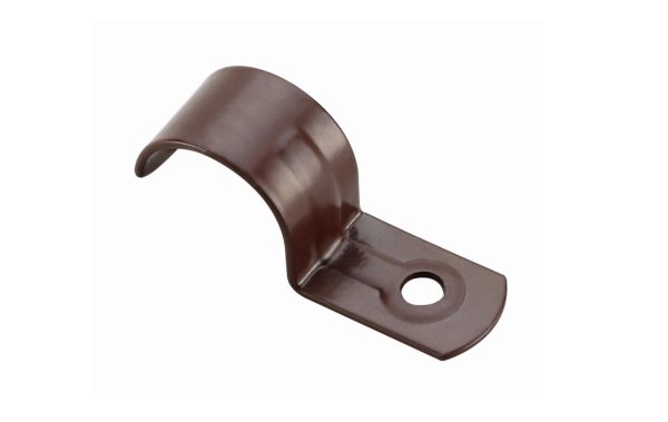 DN15 Half Saddle Clip for Copper Pipe 1/2" Pipe Support Clip Brown (200 Pack)