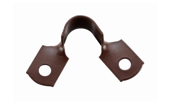 DN15 Side Saddle Clip for Copper Pipe 1/2" Brown Pipe Support Clip (100 Pack)