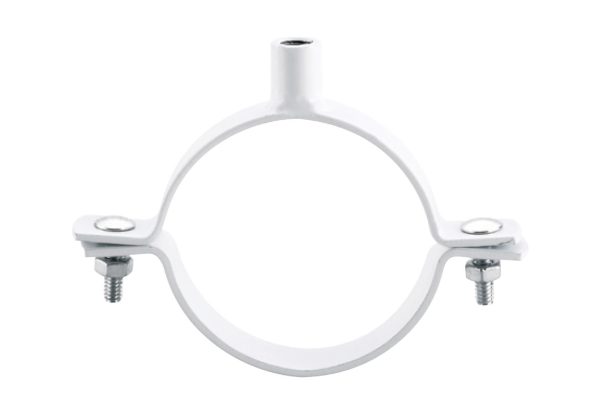 DN40 Welded Nut Pipe Clamp for DWV Pipe White Heavy Duty Pipe Clip (5 Pack)