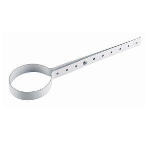 100mm WHITE ADJUSTABLE PIPE HANGER FOR PVC PIPE (10 PER PKT)