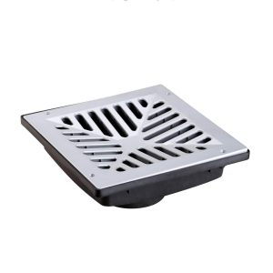 225mm SHALLOW PIT WITH ALUMINIUM GRATE FOR DRAINAGE