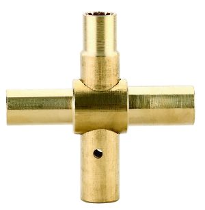 15mm Brass Vandal Proof 4 Way Garden Tap Key – Security Water Tap Handle
