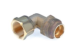 LF 25mm FL x 25mm FI Female Flared Elbow (1" FL x 1" FI) WaterMark Lead Free
