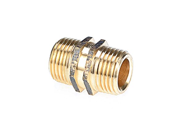 15mm Hexagon Nipple Double Hex 1/2" Lead Free Brass | WaterMark Approved