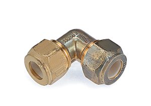 Compression Elbow 15mm x 15mm (1/2" C x 1/2" C) WaterMark Lead Free Brass Copper Olive