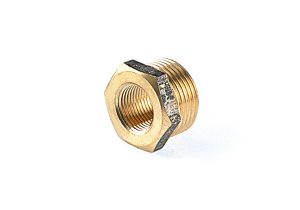 50mm x 25mm Reducing Bush (2" x 1") Brass Fitting | WaterMark Lead Free