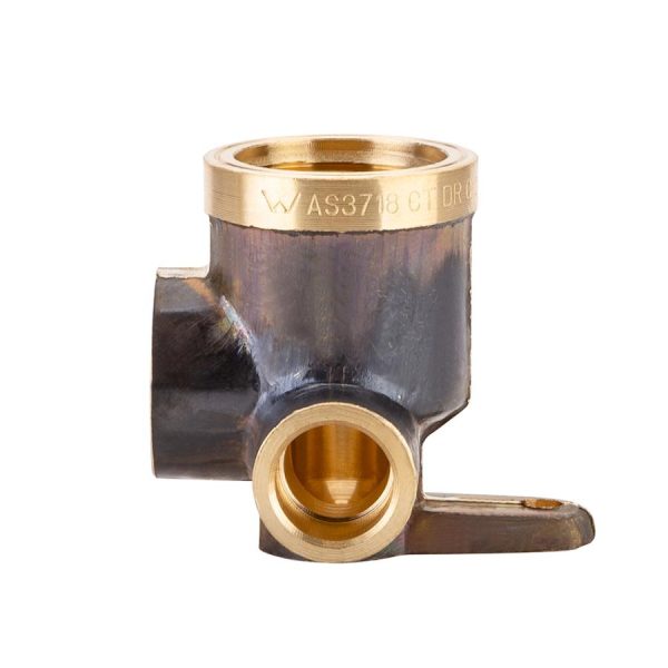 Capillary Recess Cock Body 5/8 Right Angle Brass WaterMark