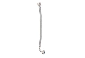 1/2" F/F Elbow Flexible Water Hose 225mm – 8mm PEX Core Stainless Steel