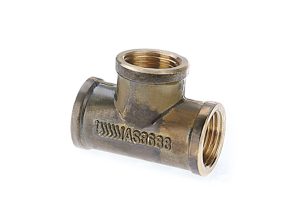 25mm Brass Tee (1") WaterMark Lead Free Plumbing Fitting