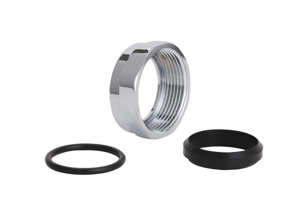 40mm Trap Nut and Seals DN40 Copper Chrome Plated