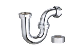 40mm Copper P Trap Loose Nut & Cover Plate Chrome – WaterMark Approved