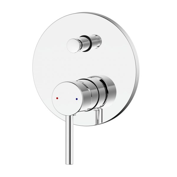 Bellino Wall Diverter Mixer Tap Chrome WaterMark Solid Brass